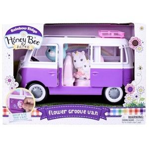 Honey Bee Acres - Rainbow Ridge Collection, Flower Groove Van Vehicle Mini Fig.